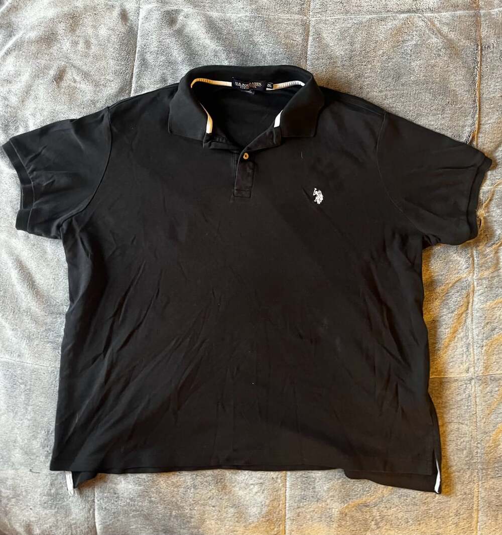 U.S. Polo Assn. Luxury Feel Polo Shirt Size 2XL Black
